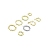 Plain Gold Silver Push Clasp Sailor Clap Snap Clip Clasp ,Sku#LX886