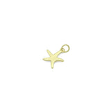 Gold Starfish Charm Pendant, Sku#LD694