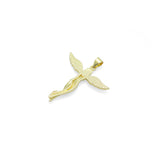 Gold CZ Angel Charm Pendant, Sku#LK1096