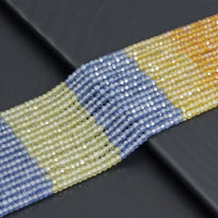 2x3mm Mixed Color CZ Faceted Rondelle Beads, Sku#U2166