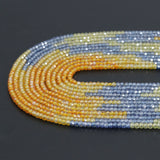 2x3mm Mixed Color CZ Faceted Rondelle Beads, Sku#U2166