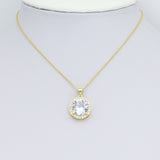 Big Crystal Charm Pendant, Sku#LK1097