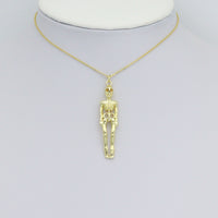 Gold Skeleton Shape Charm Pendant, Sku#LK1101