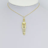 Gold Skeleton Shape Charm Pendant, Sku#LK1101