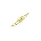 Gold Skeleton Shape Charm Pendant, Sku#LK1101