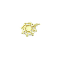 Spider On Spider Web Charm Pendant, halloween charm, Sku#LK1104