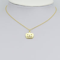 Halloween Pumpkin Charm Pendant, Sku#LK1105