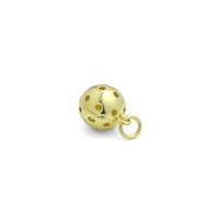 Gold Hollow Out Round Ball Shape Charm Pendant, Sku#LK1110