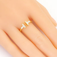 Mother of Pearl T Bar Adjustable Ring, Sku#LX482