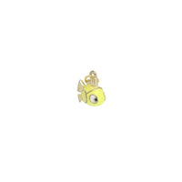 Gold Yellow 3D Fish Charm Pendant, Sku#Y1012