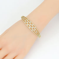 Diamond CZ Multiline Adjustable Bracelet, Sku#LK1099