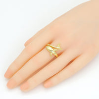 Gold Dolphin Wrap Adjustable Ring, Sku#LK1128