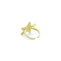 Gold Starfish Statement Adjustable Ring, Sku#LK1127