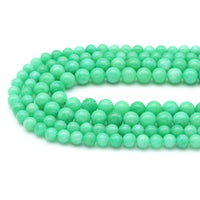 Chrysoprase Jade Round Smooth Beads, Sku#U1819