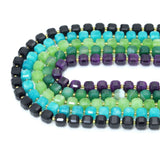 10x10 mm Faceted Cube Jade Beads, U2246-3