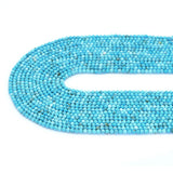 Blue Turquoise Faceted Round Beads, Sku#U1831