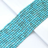 4x6mm Blue Turquoise Rice Shape Beads, Sku#U1830