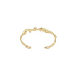 Gold Silver White Pearl Bracelet Cuff, Sku#ZX202