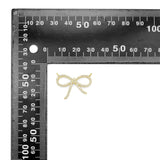 Clear CZ  Gold Bow knot Charm Pendant, Sku#LK1020