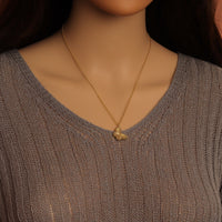 Gold Butterfly Pendant Link Chain Necklace Stud Earrings, Sku#FH208