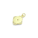 Mop Pearl Oval Flower with Star Charm Pendant, Sku#LX808