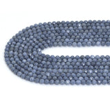 Genuine Blue Coral Round Small Beads, Sku#U2201