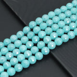 Mystic Amazonite Jade Round Faceted Beads, Sku#U2217