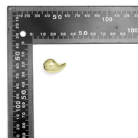 Gold Silver Teardrop Charm Pendant, Sku#JL199