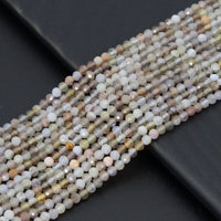 Genuine Botswana Agate Round Faceted Beads, Sku#U2196