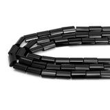 Faceted Pillow Black Onyx Beads, Sku#Q41