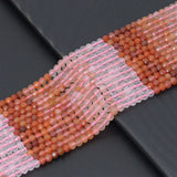 3x4mm Colorful Quartz Rondelle Faceted Beads, Sku#U2189