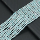 2mm Genuine Larimar Round Facted Beads, Sku#U2197