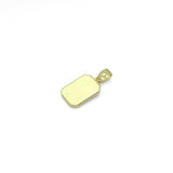 Gold Rectangle Initial Charm, Alphabet Name Letter Charm,sku#LX717