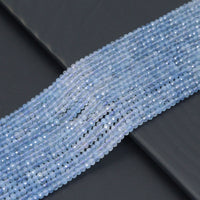 2x3mm Genuine Aquamarine Rondelle Faceted Beads, Sku#U2190-1