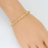 Gold Nut Bolt Adjustable Bracelet, Sku#A281