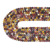 Genuine Mookaite Round Faceted Beads, Sku#U2193-1