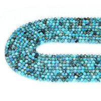 4mm Genuine Blue Opal Round Faceted Beads,Sku#U2206