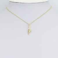 Gold Umbrella Shape Charm Pendant, Sku#L723