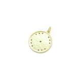 Gold Silver Arrows On Round Coin Charm Pendant, Sku#L724