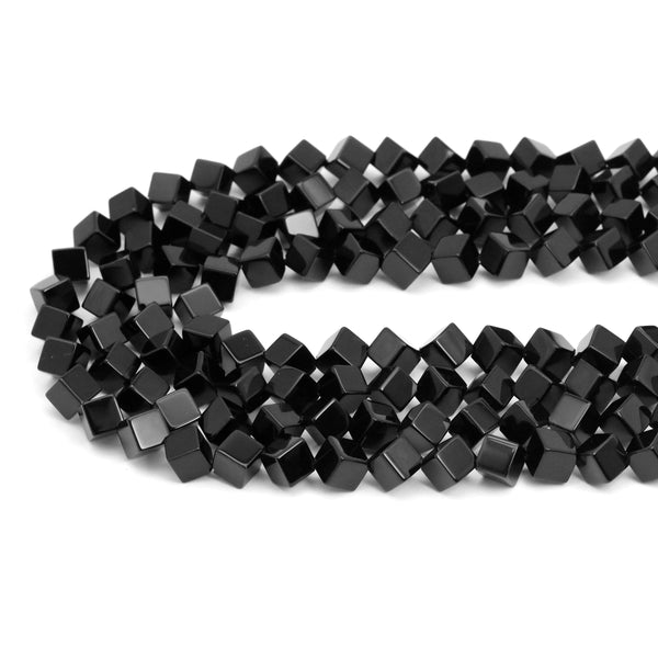 Smooth Diamond Shape Black Onyx Beads, Sku#Q42