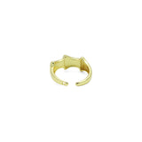 Plain Gold Scale Adjustable Ring, Sku#LD660
