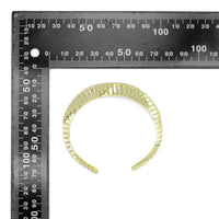 Gold Silver Swirl Wave Adjustable Bracelet, Sku#A420