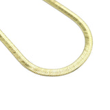 Gold herringbone chain necklace，sku#LD575