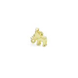 3D Gold Elephant Charm, Sku#LK909