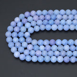 Aqua Blue Jade Round Smooth Beads, Sku#U2222