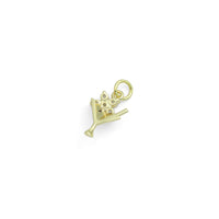 Gold Silver Flower Cup Charm Pendant, Sku#A464