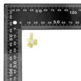 Gold White Pearl Flower Charm Pendant, Sku#LK1030