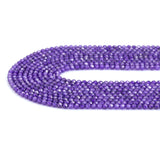 Dark Purple CZ Round Faceted Beads, Sku#U1869