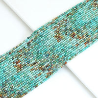 2mm Genuine Turquoise Round Faceted Beads, Sku#U1842