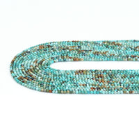 2mm Genuine Turquoise Round Faceted Beads, Sku#U1842